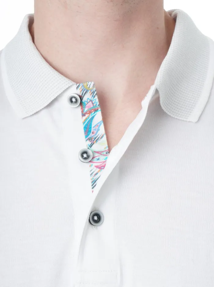 Men Polos and TShirts Robert Graham ARCHIE POLO Black