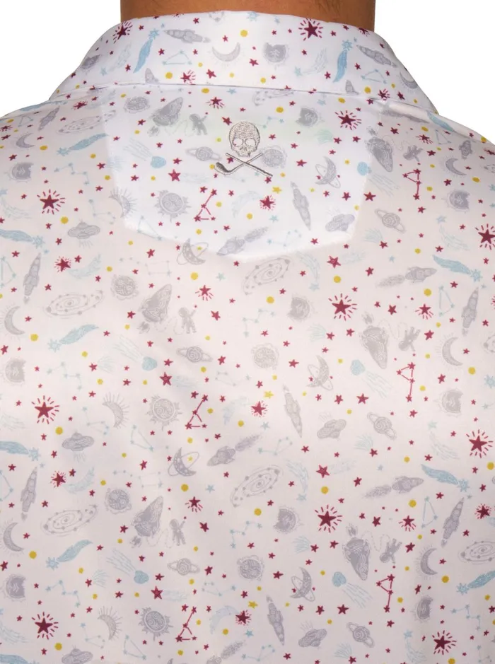 Men Polos and TShirts Robert Graham ASTERIOD PERFORMANCE POLO Seafoam