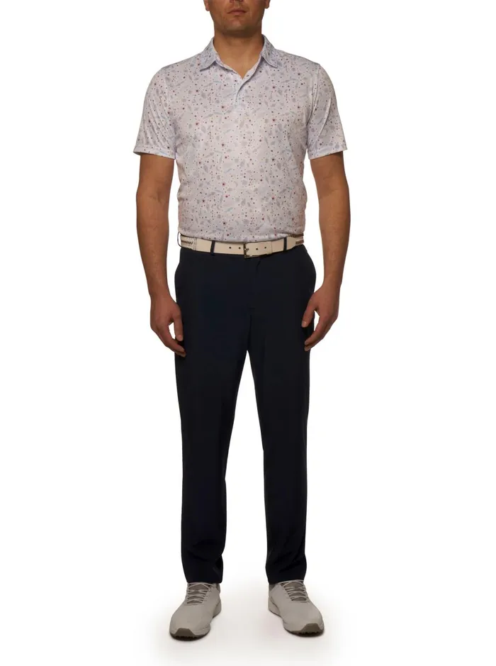 Men Polos and TShirts Robert Graham ASTERIOD PERFORMANCE POLO Seafoam
