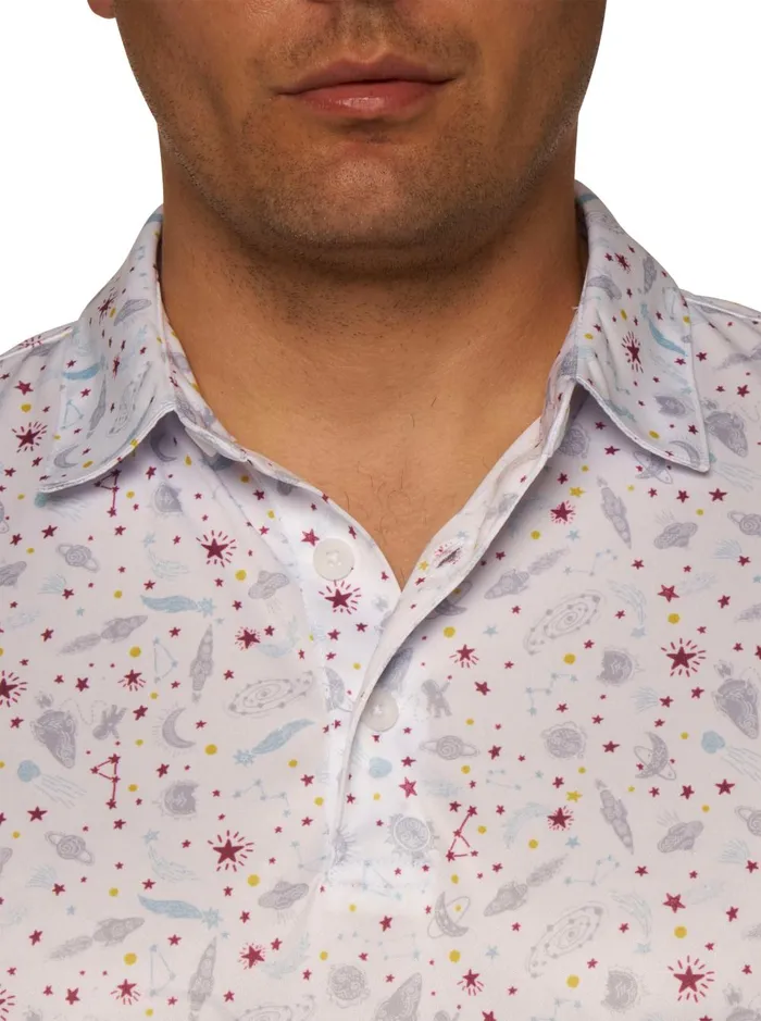 Men Polos and TShirts Robert Graham ASTERIOD PERFORMANCE POLO Seafoam