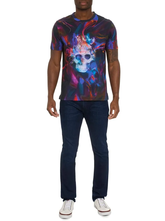Men Polos and TShirts Robert Graham AURORA SKULL GRAPHIC TSHIRT Multi
