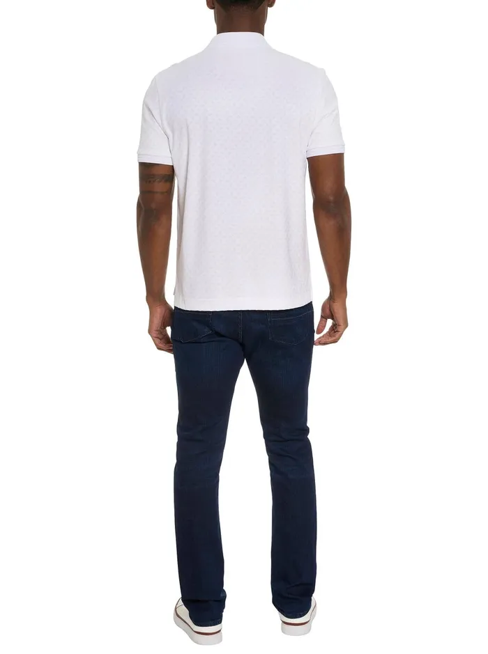 Men Polos and TShirts Robert Graham ELIAS POLO Black