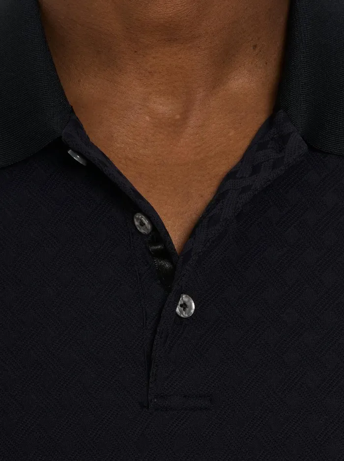 Men Polos and TShirts Robert Graham ELIAS POLO Black