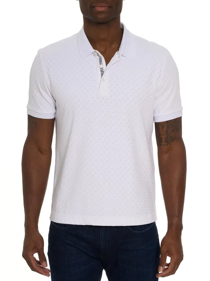 Men Polos and TShirts Robert Graham ELIAS POLO Black