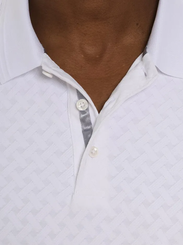 Men Polos and TShirts Robert Graham ELIAS POLO Black