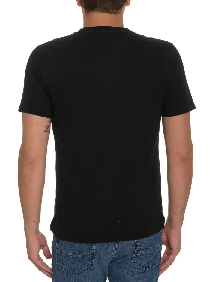 Men Polos and TShirts Robert Graham ROSELAND GRAPHIC TSHIRT Black