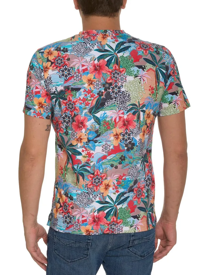 Men Polos and TShirts Robert Graham TROPICAL SKULL GRAPHIC TSHIRT Multi