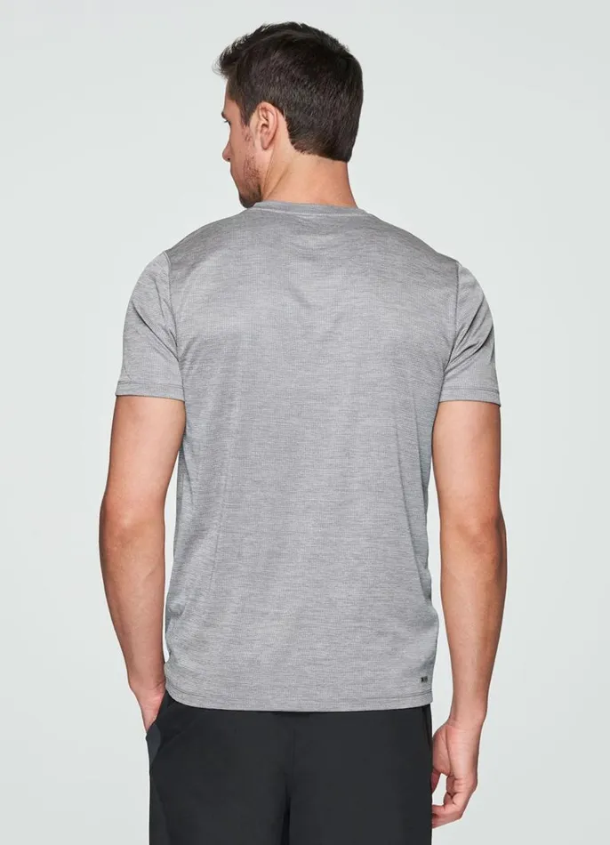 Men Prime Waffle Workout Tee Grey RBX Active TShirts