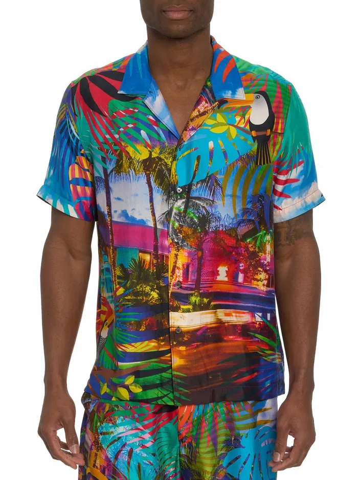 Men Short Sleeve Button Down Shirts Robert Graham LIMITED EDITION THE TOUCAN MIX SHORT SLEEVE BUTTON DOWN SHIRT Classic Men Short Sleeve Button Down Shirts Robert Graham LIMITED EDITION THE TOUCAN MIX SHORT SLEEVE BUTTON DOWN SHIRT Classic