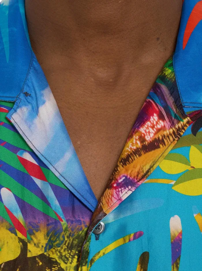 Men Short Sleeve Button Down Shirts Robert Graham LIMITED EDITION THE TOUCAN MIX SHORT SLEEVE BUTTON DOWN SHIRT Classic