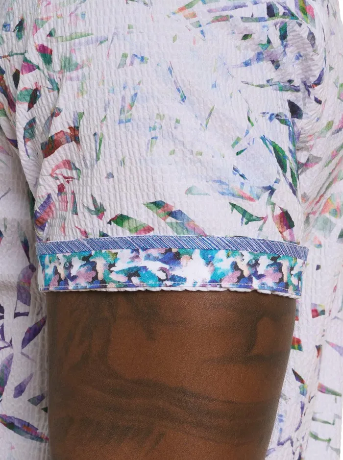 Men Short Sleeve Button Down Shirts Robert Graham THE ROXY SHORT SLEEVE BUTTON DOWN SHIRT Multi