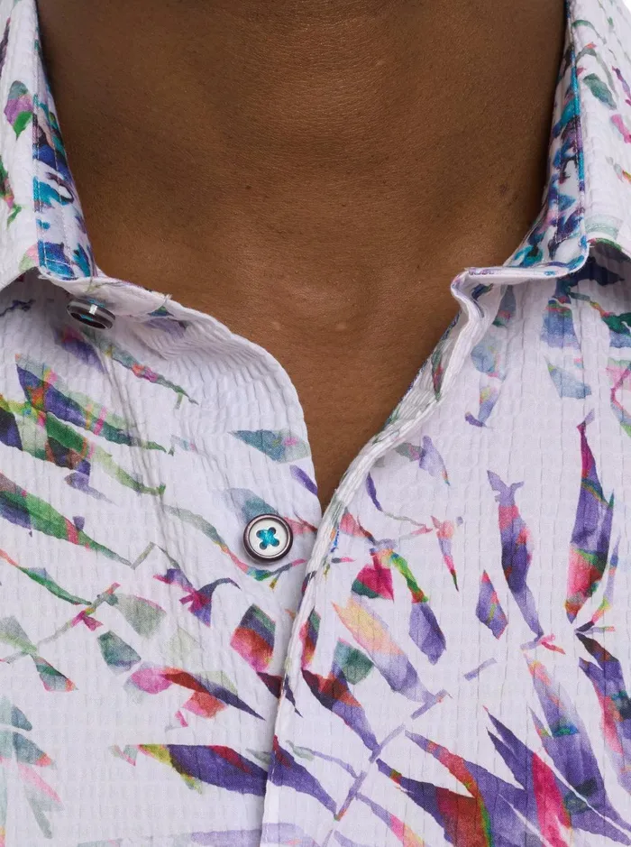 Men Short Sleeve Button Down Shirts Robert Graham THE ROXY SHORT SLEEVE BUTTON DOWN SHIRT Multi