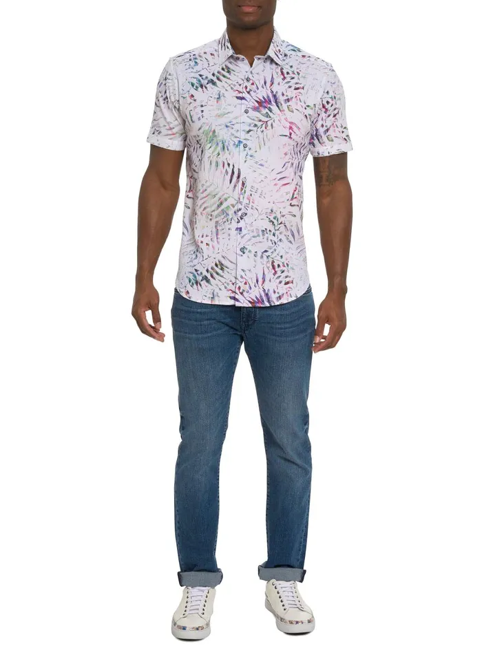 Men Short Sleeve Button Down Shirts Robert Graham THE ROXY SHORT SLEEVE BUTTON DOWN SHIRT Multi