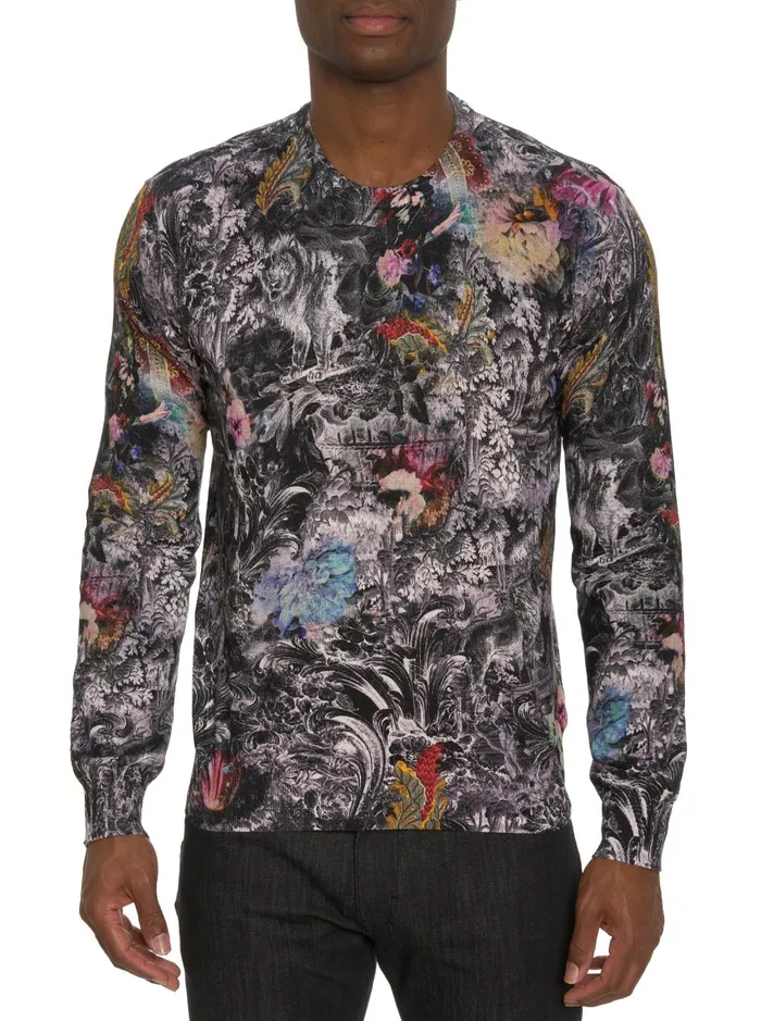 Men Sweaters Robert Graham ROARING FLORALS SWEATER Multi