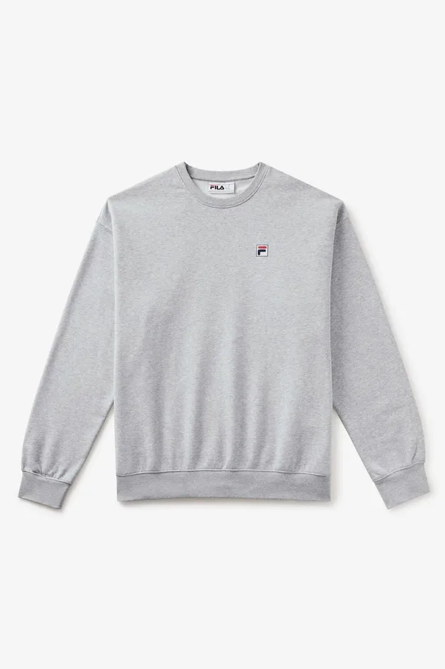 Men Sweatshirts and Hoodies Fila Classic Relaxed Sweatshirt 050 Grey Heather