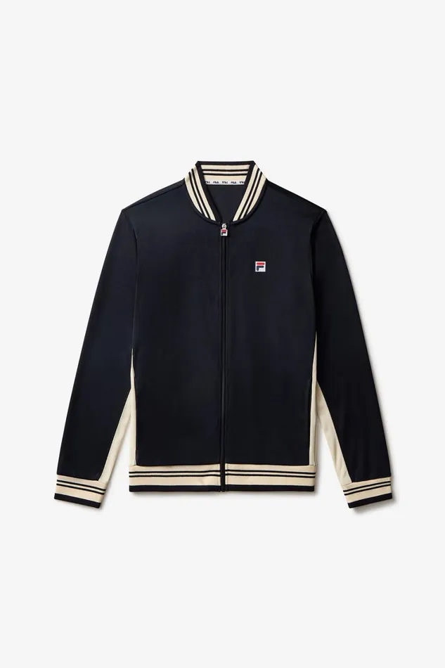 Men Tennis Fila Performance Iconic Settanta Jacket 978 Blackangora