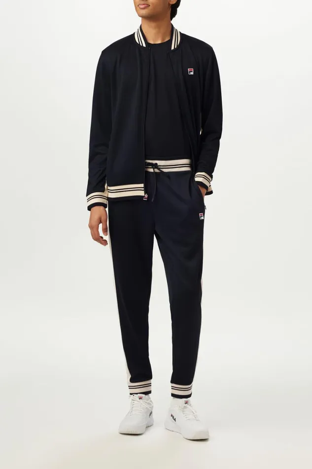 Men Tennis Fila Performance Iconic Settanta Jacket 978 Blackangora Men Tennis Fila Performance Iconic Settanta Jacket 978 Blackangora