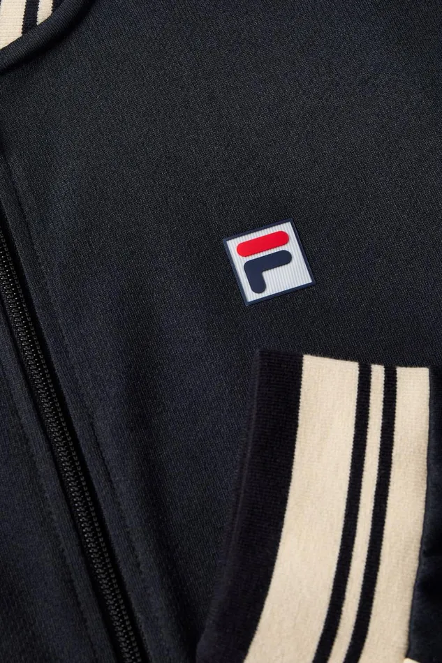 Men Tennis Fila Performance Iconic Settanta Jacket 978 Blackangora Men Tennis Fila Performance Iconic Settanta Jacket 978 Blackangora