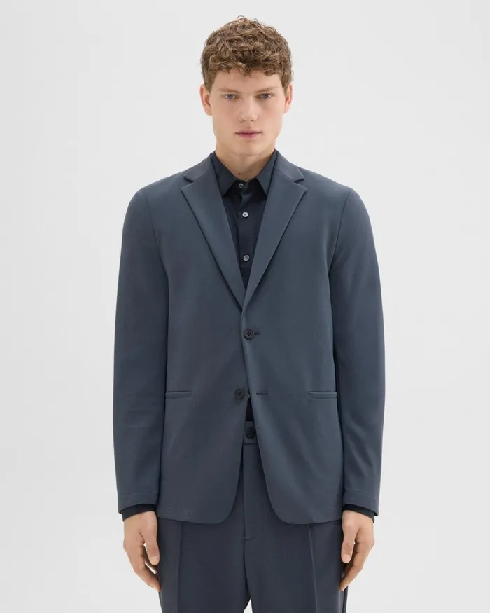 Men Theory Blazers Jackets Clinton Blazer In Precision Ponte Basalt
