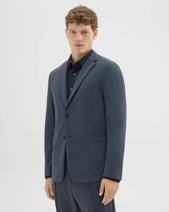 Men Theory Blazers Jackets Clinton Blazer In Precision Ponte Basalt