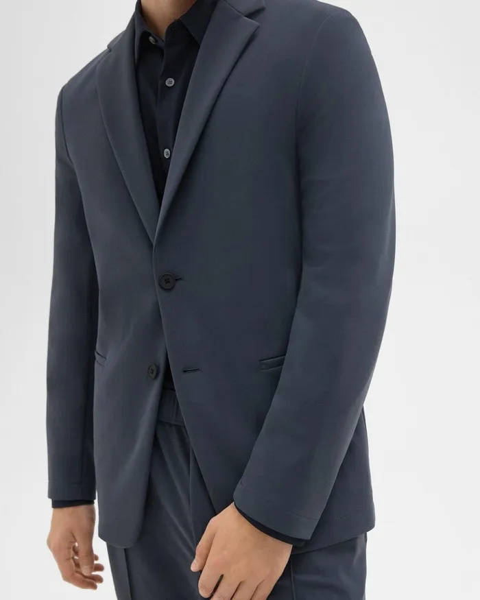 Men Theory Blazers Jackets Clinton Blazer In Precision Ponte Basalt