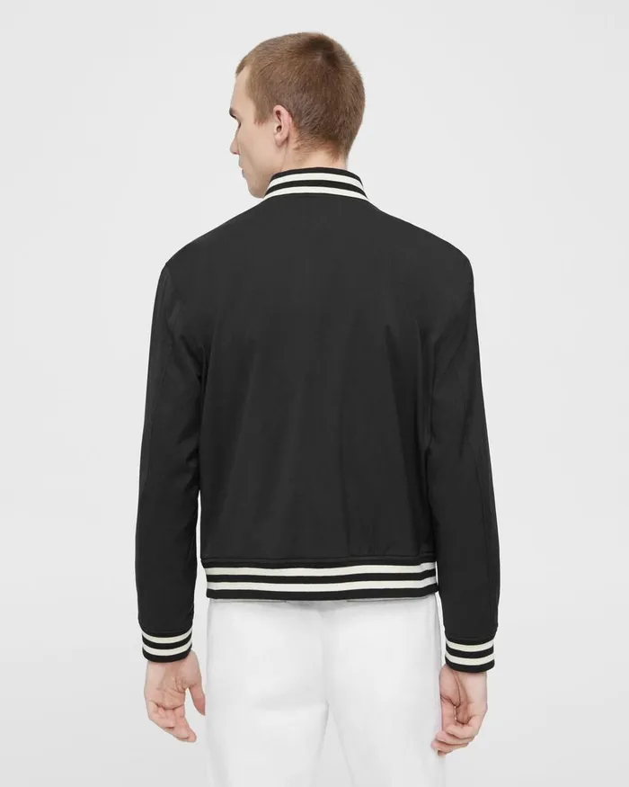 Men Theory Blazers Jackets Varsity Jacket In Neoteric Black