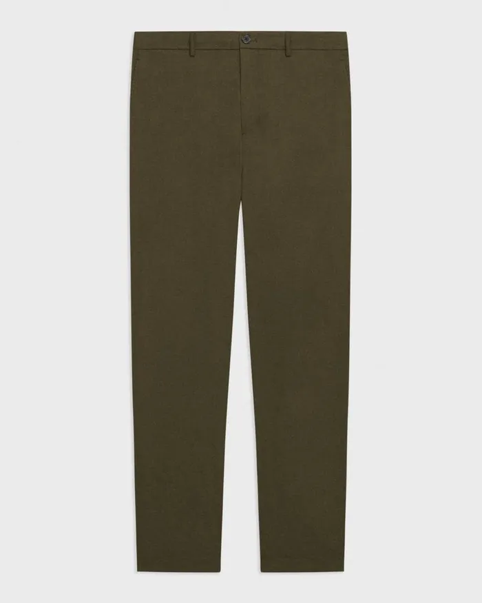 Men Theory Pants Curtis Drawstring Pant In Good Linen Dark Olive