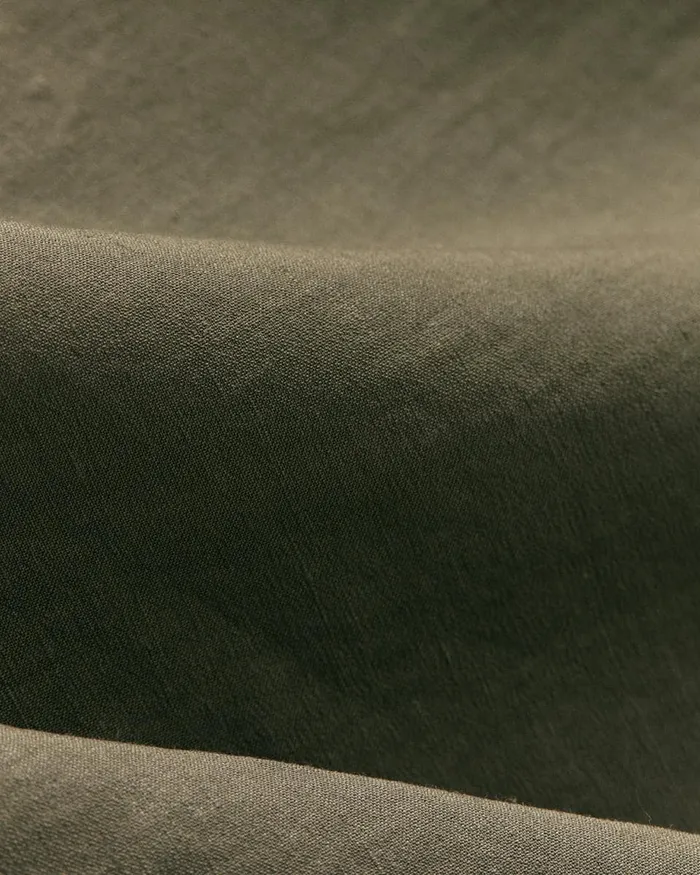 Men Theory Pants Curtis Drawstring Pant In Good Linen Dark Olive