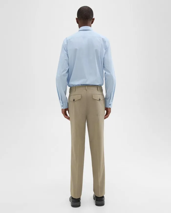 Men Theory Pants Relaxed Virgin Wool Pant Light Quarry