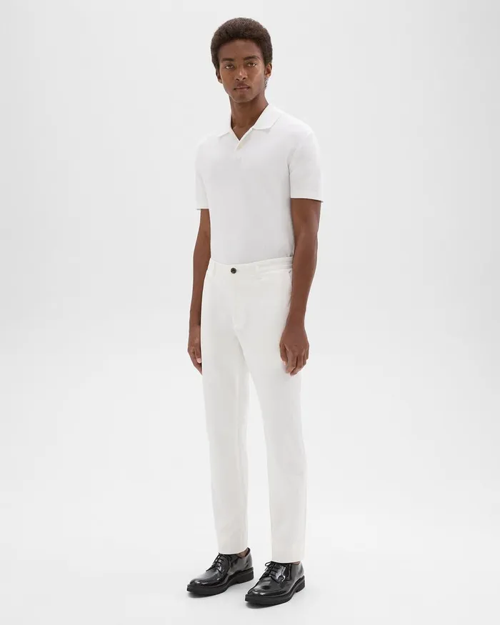 Men Theory Pants Zaine Pant In Organic Cotton White