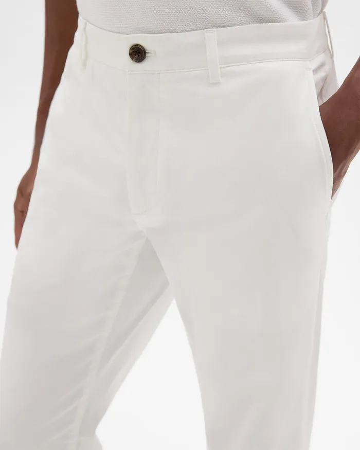 Men Theory Pants Zaine Pant In Organic Cotton White