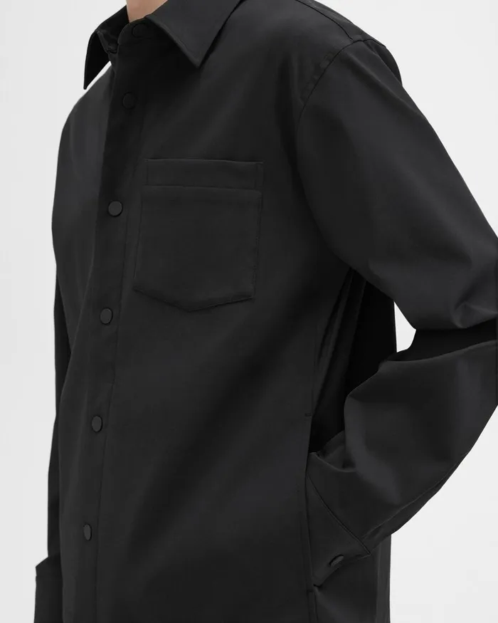 Men Theory Shirts Shirt Jacket In Neoteric Black