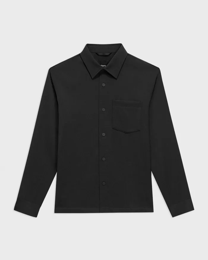 Men Theory Shirts Shirt Jacket In Neoteric Black