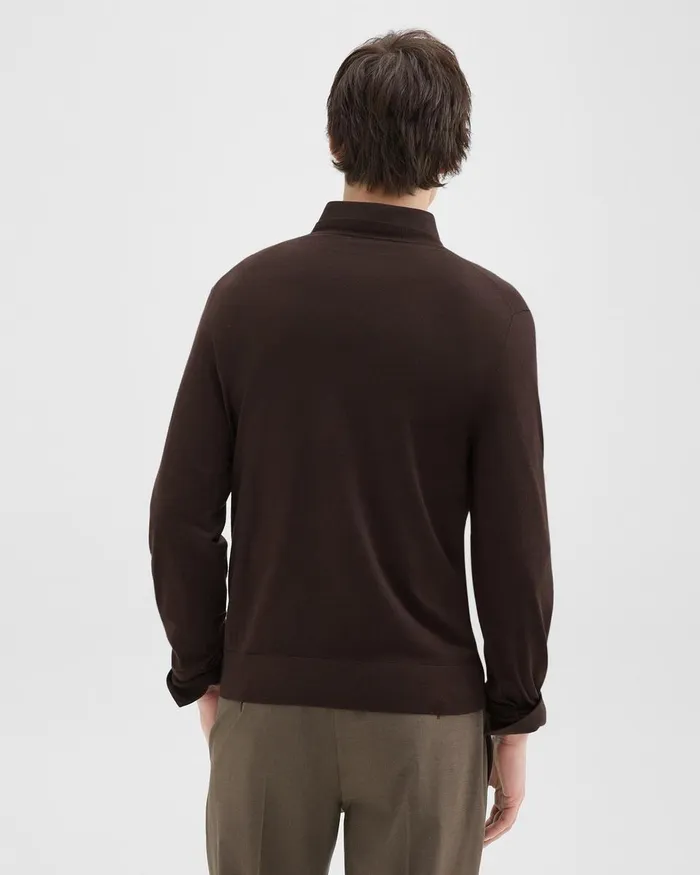 Men Theory Sweaters Cardigans Crewneck Sweater In Regal Wool Hickory