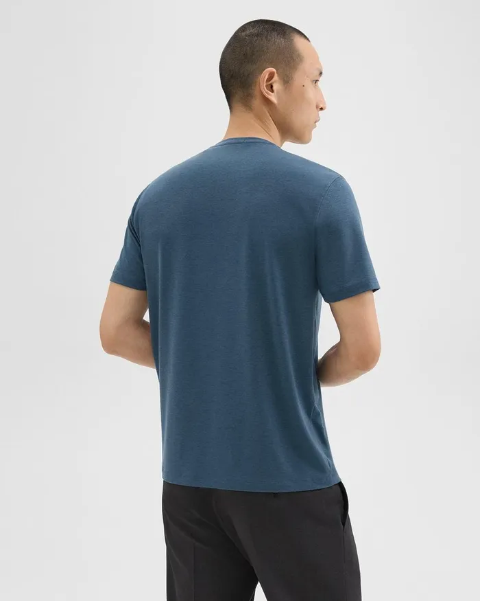 Men Theory TShirts Polos Dorian Tee In Active Knit Twilight