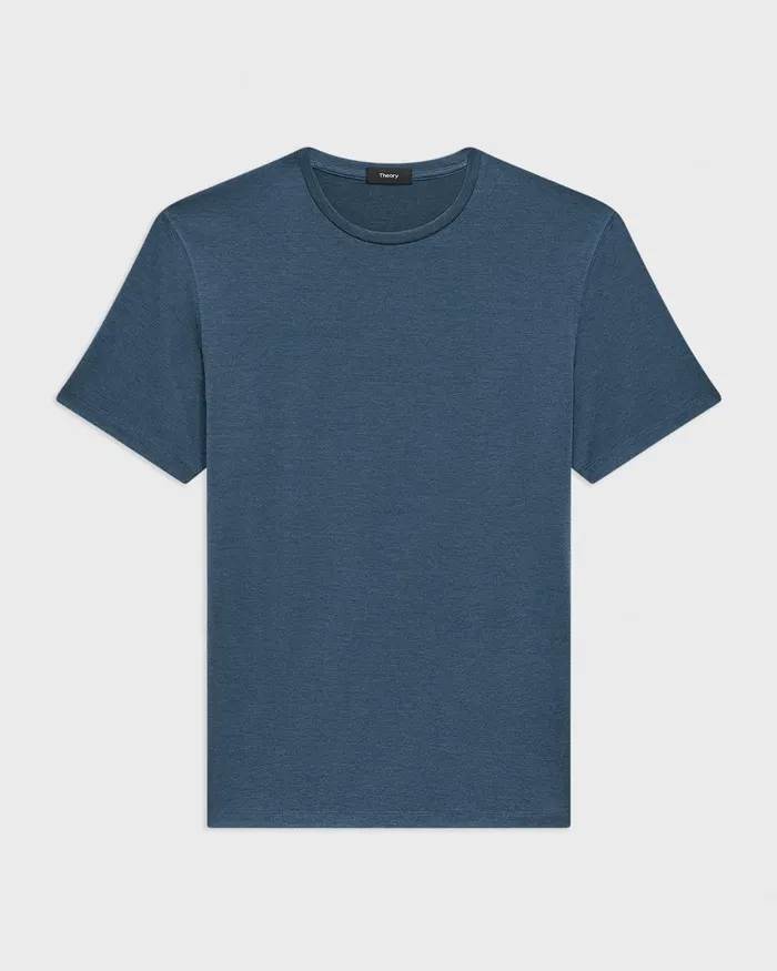 Men Theory TShirts Polos Dorian Tee In Active Knit Twilight