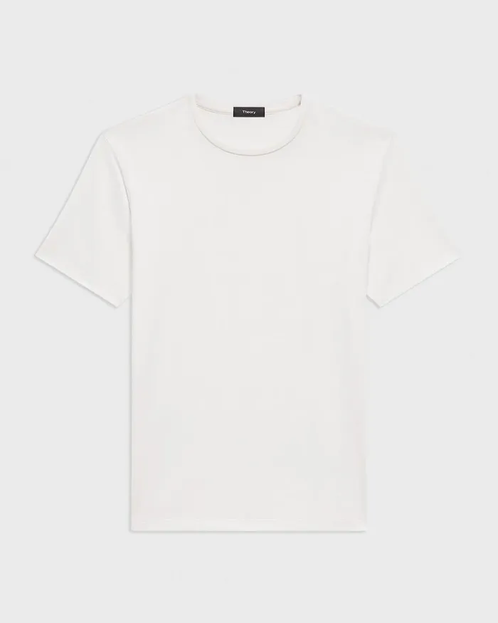 Men Theory TShirts Polos Dorian Tee In Active Knit White