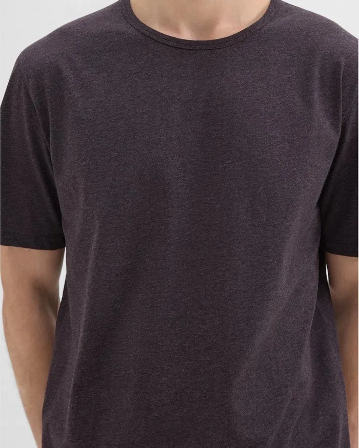 Men Theory TShirts Polos Precise Tee In Pima Cotton Jersey Hickory Melange