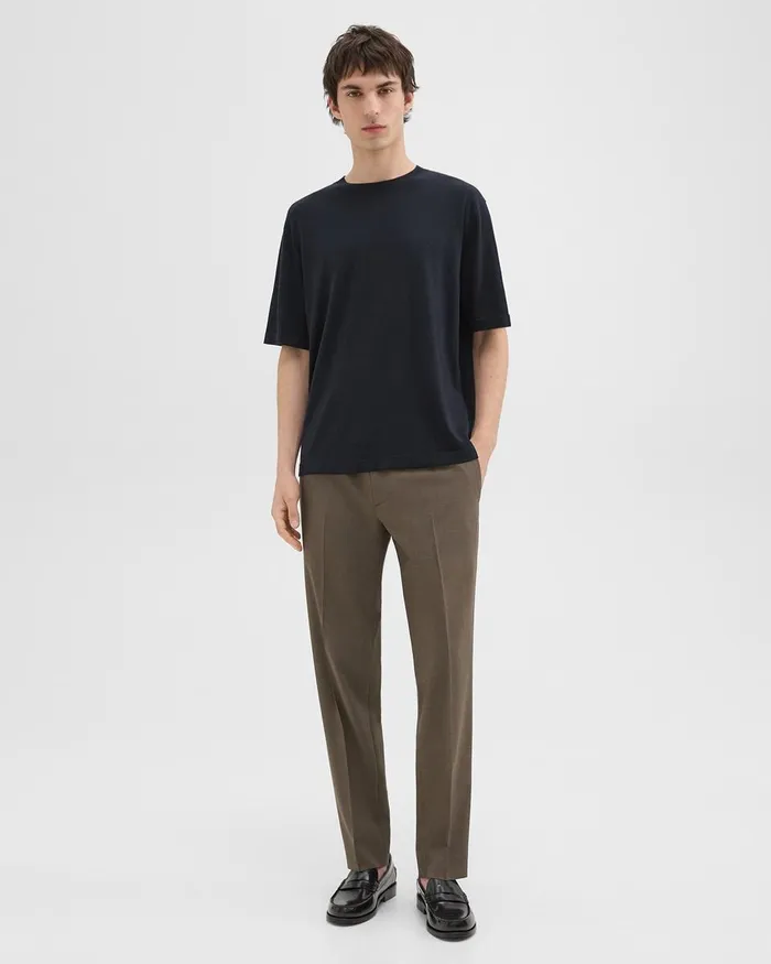 Men Theory TShirts Polos Relaxed Tee In Regal Wool Navy