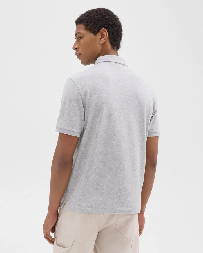Men Theory TShirts Polos Tailored Polo Shirt In Function Piqueacute Vapor Melange