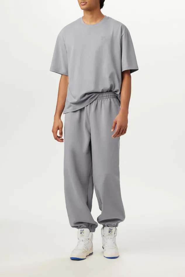 Men Tops and TShirts Fila Apex Relaxed Box Tee 051 Ultimate Gray
