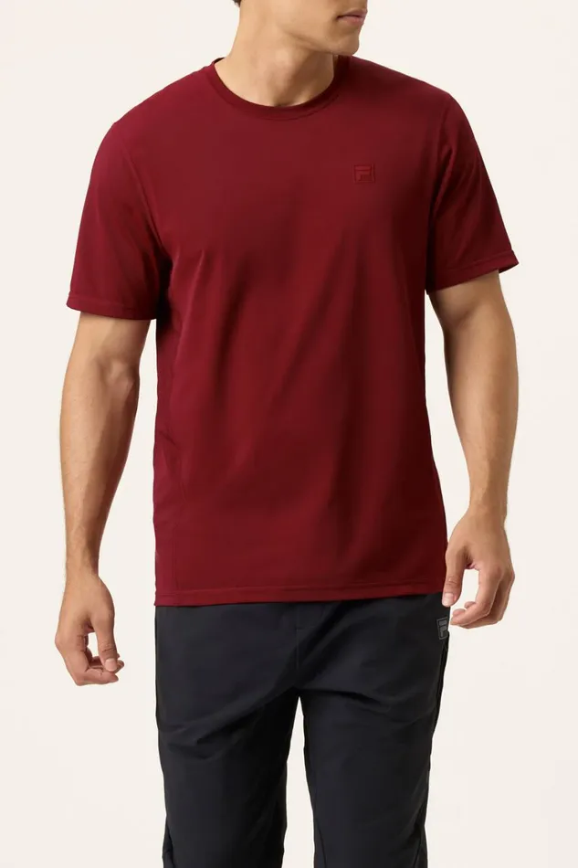 Men Tops and TShirts Fila Everyday Ace Tee 600 Syrah Men Tops and TShirts Fila Everyday Ace Tee 600 Syrah