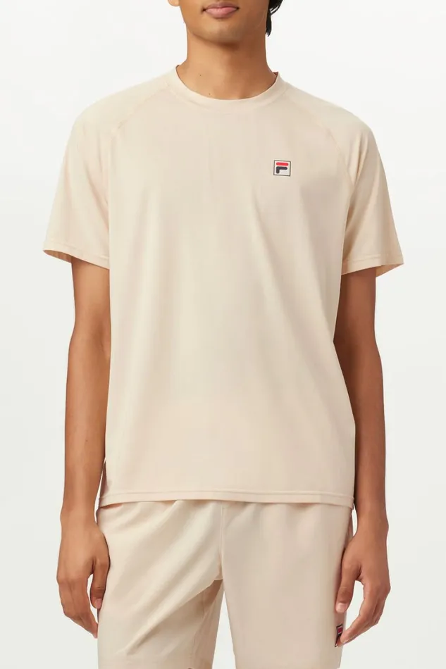 Men Tops and TShirts Fila Short Sleeve Crewneck 920 Angora
