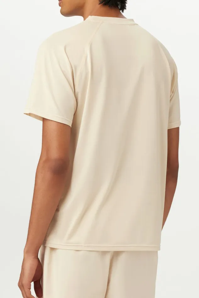 Men Tops and TShirts Fila Short Sleeve Crewneck 920 Angora