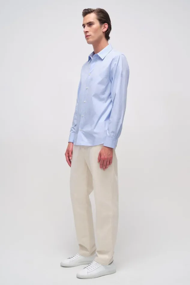 Men Tops and TShirts Jonathan Simkhai Hendrix Shirt Blue Shirt Men Tops and TShirts Jonathan Simkhai Hendrix Shirt Blue Shirt