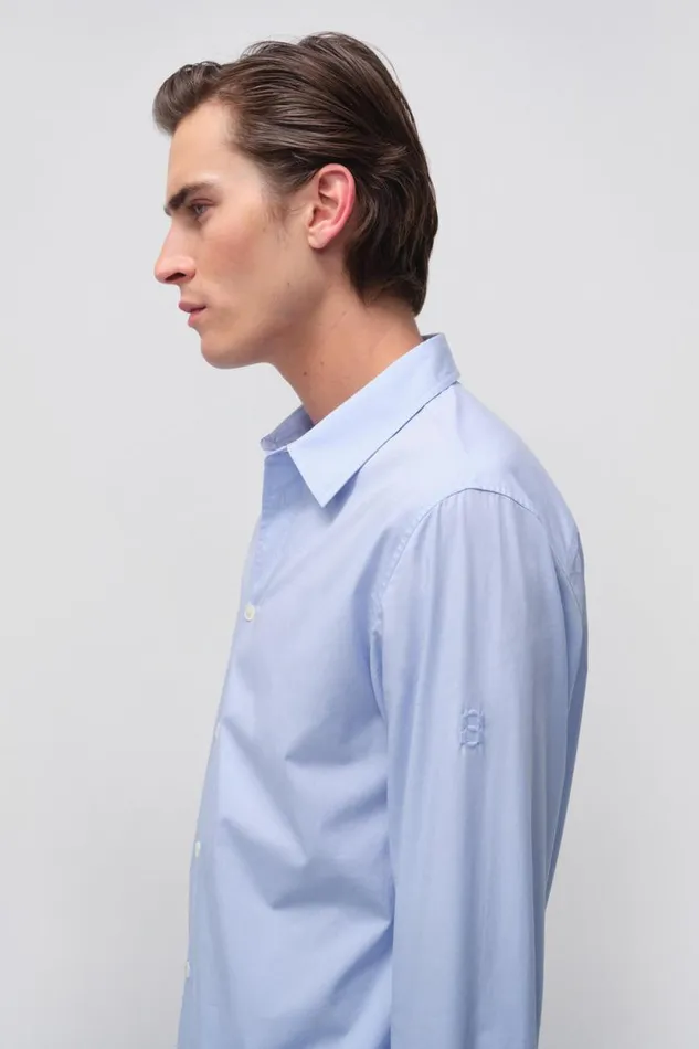 Men Tops and TShirts Jonathan Simkhai Hendrix Shirt Blue Shirt Men Tops and TShirts Jonathan Simkhai Hendrix Shirt Blue Shirt