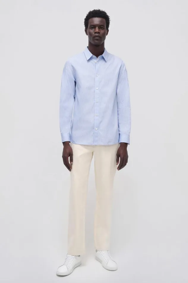 Men Tops and TShirts Jonathan Simkhai Hendrix Shirt Striped Shirt