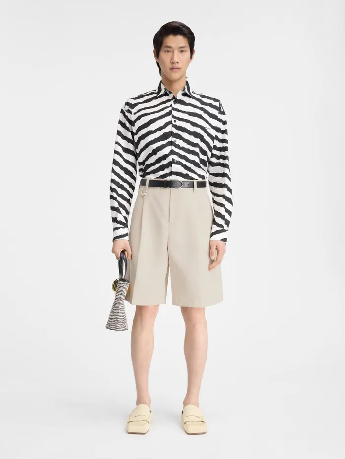 Men Trousers and Shorts JACQUEMUS The Melo Shorts Light Beige