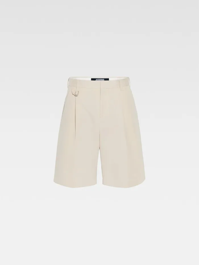 Men Trousers and Shorts JACQUEMUS The Melo Shorts Light Beige Men Trousers and Shorts JACQUEMUS The Melo Shorts Light Beige