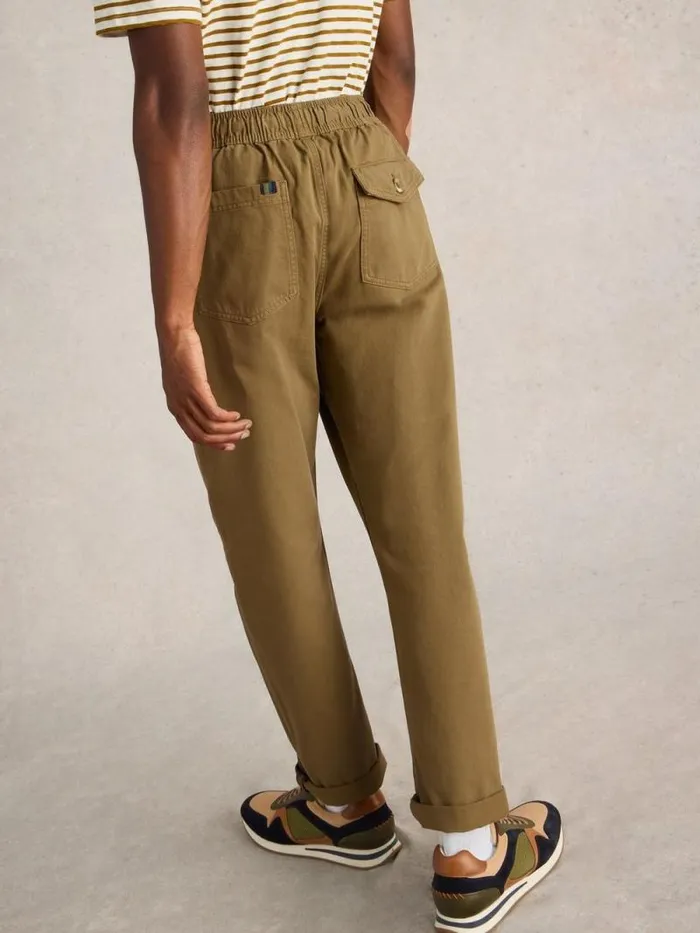 Men Wren Drawstring Trouser Khaki Green White Stuff Trousers Men Wren Drawstring Trouser Khaki Green White Stuff Trousers